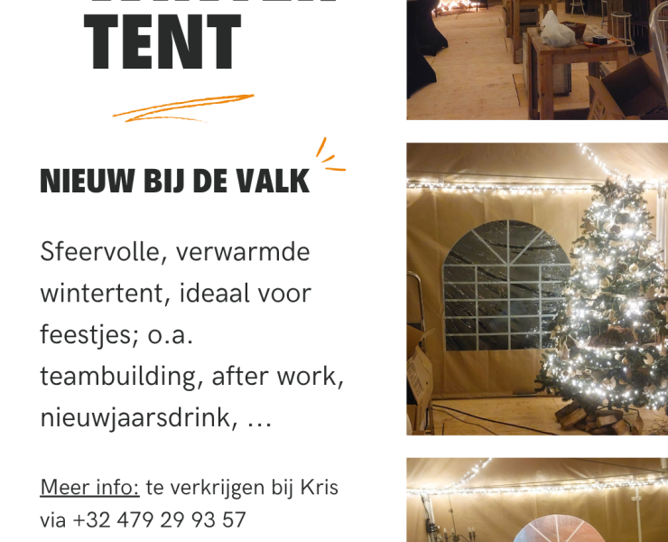 🌟 NIEUW: Wintertent bij De Valk! 🎉
