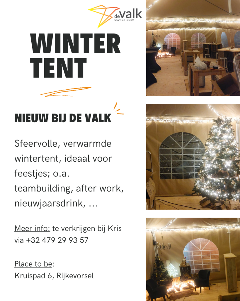 🌟 NIEUW: Wintertent bij De Valk! 🎉